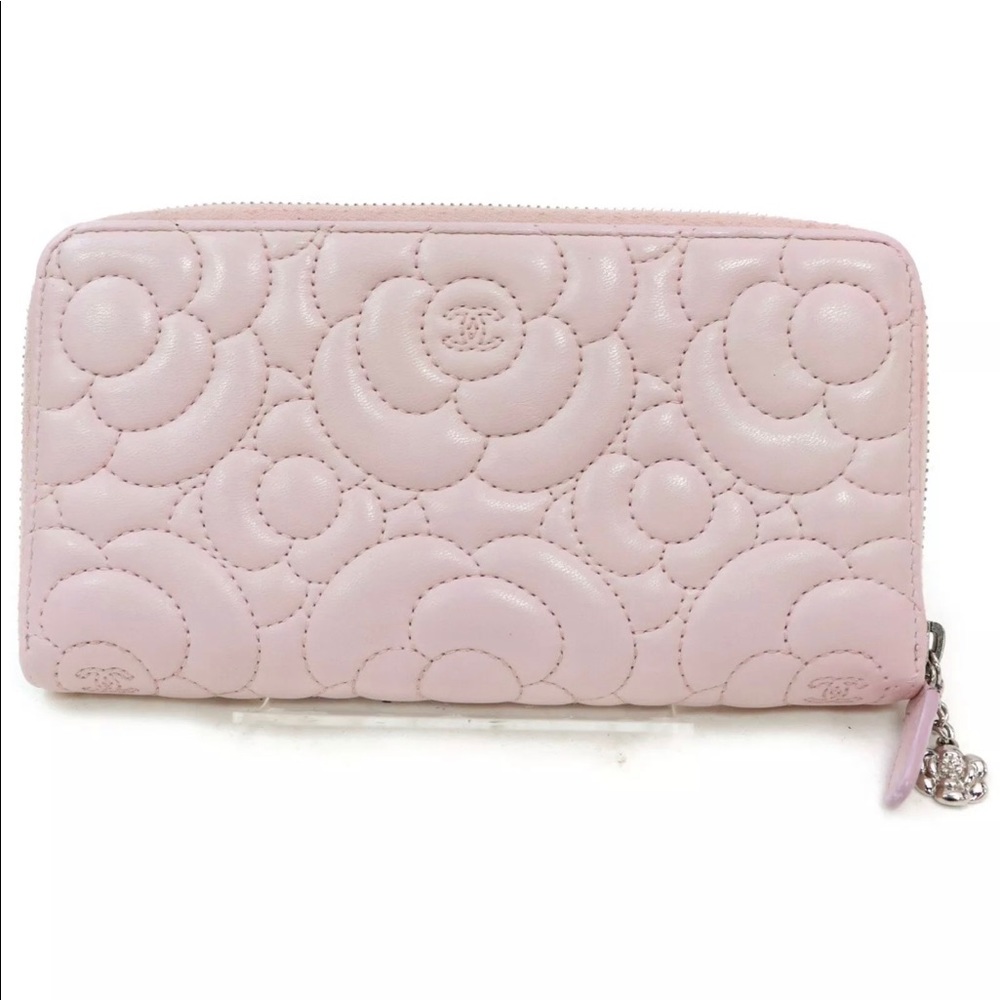 SOLD Chanel Camellia Zippy Wallet